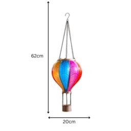 Marco Paul 62cm Solar Hanging Hot Air Balloon Garden Light - thumbnail 2
