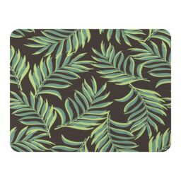 Benjamin Tate Design Green Palm Leaves Blanket in Natural - Size: 120 cm x 150 cm - thumbnail 1