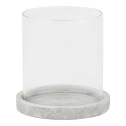 Love Lace Athena Stone Hurricane Lantern in White - thumbnail 1