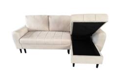 DS Living Sienna 3 Seater Left Hand Facing Storage Sofa Bed in Beige - thumbnail 6