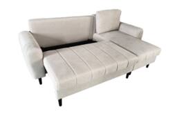 DS Living Sienna 3 Seater Left Hand Facing Storage Sofa Bed in Beige - thumbnail 7
