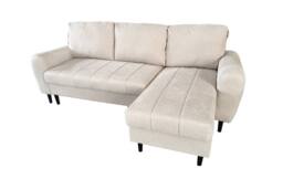 DS Living Sienna 3 Seater Left Hand Facing Storage Sofa Bed in Beige - thumbnail 3
