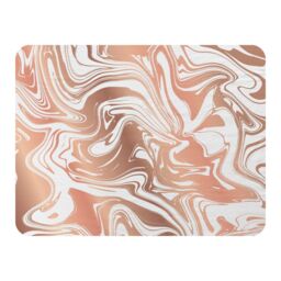 Benjamin Tate Design Rose Gold Marble Blanket in Natural - Size: 120 cm x 150 cm - thumbnail 1
