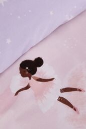 Catherine Lansfield 'Dancing Fairies' Fitted Sheet in Pink - Size: Toddler - thumbnail 2