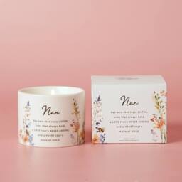 The Cottage Garden Mother's Day Ceramic Candle 100g - Nan in White - thumbnail 2