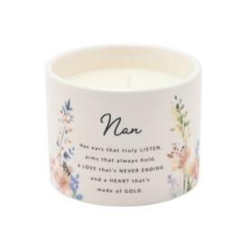 The Cottage Garden Mother's Day Ceramic Candle 100g - Nan in White - thumbnail 5