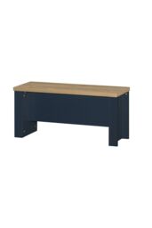 Birlea Dining Table & Bench Set Highgate 2 Kitchen Traditional in Dark Navy - thumbnail 9