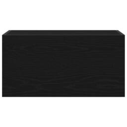 Berkfield Home Bathroom Wall Cabinet Black 60x25x30 cm Engineered Wood - Size: 60 x 25 x 30 cm - thumbnail 6