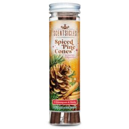 Premier Decorations Scented Hanging Sticks Scenticles 6pcs - Spiced Pine Cones in Orange - thumbnail 1