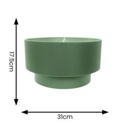 ValueLights Mason Ruched Crinkle Fabric 2 Tier Ceiling Floor Table Lamp Shade with LED Bulb in Green - thumbnail 6