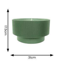ValueLights Mason Ruched Crinkle Fabric 2 Tier Ceiling Floor Table Lamp Shade with LED Bulb in Green - thumbnail 4