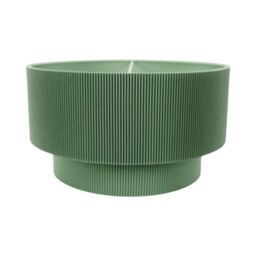 ValueLights Mason Ruched Crinkle Fabric 2 Tier Ceiling Floor Table Lamp Shade with LED Bulb in Green - thumbnail 2