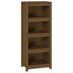 Berkfield Home Book Cabinet Honey Brown 50x35x125.5 cm Solid Wood Pine - thumbnail 1