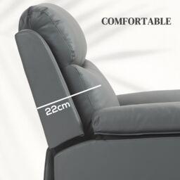 HOMCOM Power Lift Chair Electric Riser Recliner with Remote Control in Grey - thumbnail 6
