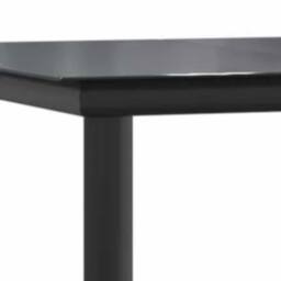 Berkfield Home 7 Piece Garden Dining Set Black Poly Rattan Glass - thumbnail 9