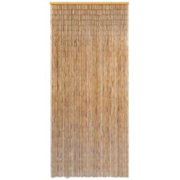 Berkfield Home Insect Door Curtain Bamboo 90x220 cm in Brown - thumbnail 2