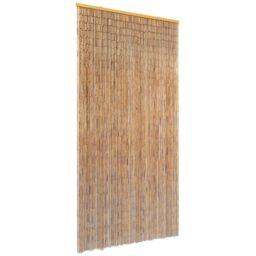 Berkfield Home Insect Door Curtain Bamboo 90x220 cm in Brown