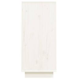 Berkfield Home Console Cabinet White 60x34x75 cm Solid Wood Pine - Size: 60 x 34 x 75 cm - thumbnail 6