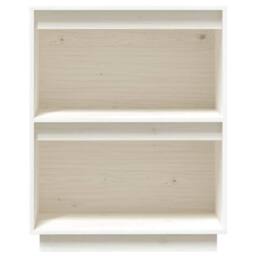 Berkfield Home Console Cabinet White 60x34x75 cm Solid Wood Pine - Size: 60 x 34 x 75 cm - thumbnail 5