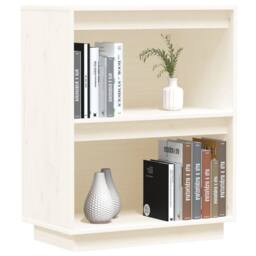 Berkfield Home Console Cabinet White 60x34x75 cm Solid Wood Pine - Size: 60 x 34 x 75 cm - thumbnail 4
