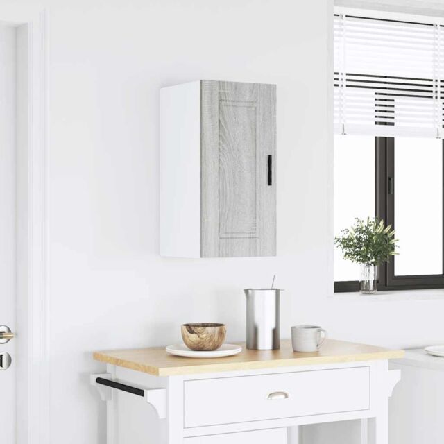 Berkfield Home Kitchen Wall Cabinet¬†Porto Grey Sonoma Engineered Wood - image 1