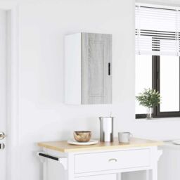 Berkfield Home Kitchen Wall Cabinet¬†Porto Grey Sonoma Engineered Wood - thumbnail 1