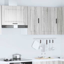 Berkfield Home Kitchen Wall Cabinet¬†Porto Grey Sonoma Engineered Wood - thumbnail 3