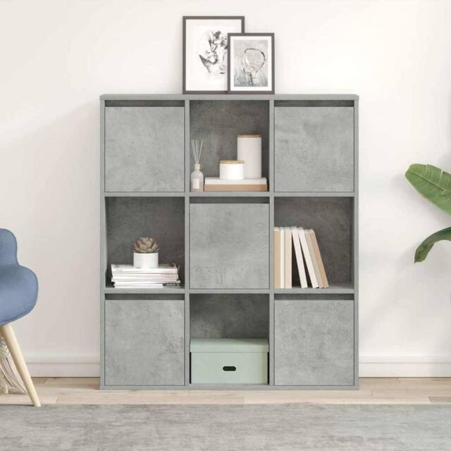 Berkfield Home Durable Bookcase Concrete Grey 89x24x101.5 cm Engineered Wood - image 1