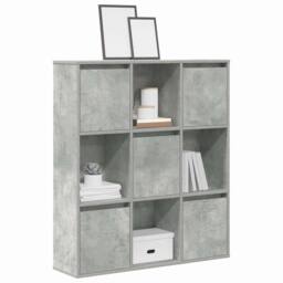 Berkfield Home Durable Bookcase Concrete Grey 89x24x101.5 cm Engineered Wood - thumbnail 2