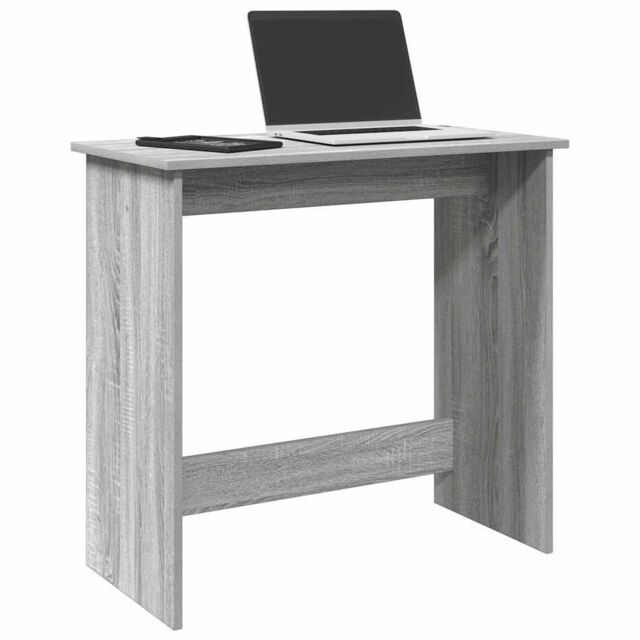 Berkfield Home Desk Grey Sonoma 80x40x75 cm Engineered Wood - Size: 80 x 40 x 75 cm - image 1
