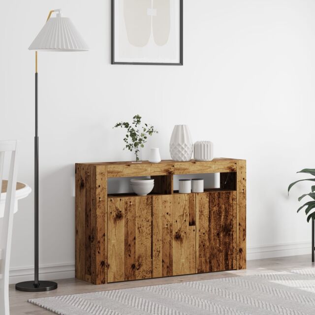 Berkfield Home Sideboard Old wood Engineered wood 116 x 30 x 75 cm Sideboard in Brown - image 1