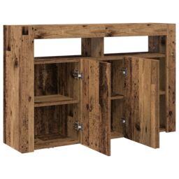Berkfield Home Sideboard Old wood Engineered wood 116 x 30 x 75 cm Sideboard in Brown - thumbnail 5