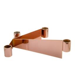 Georg Jensen Urkiola Stainless Steel & PVD Candle Holder 3586014 in Rose Gold - Size: A - thumbnail 3