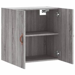 Berkfield Home Wall Cabinet Grey Sonoma 60x31x60 cm Engineered Wood - Size: 60 x 31 x 60 cm - thumbnail 6