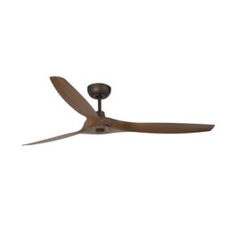 Netlighting Morea Ceiling Fan 152cm Brown 3 Blades - thumbnail 1