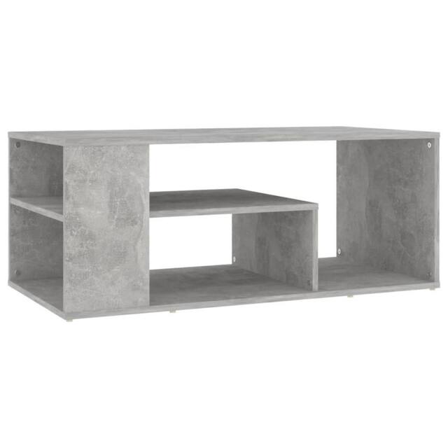 Berkfield Home Coffee Table Concrete Grey 100x50x40 cm Engineered Wood - Size: 100 x 50 x 40 cm - image 1