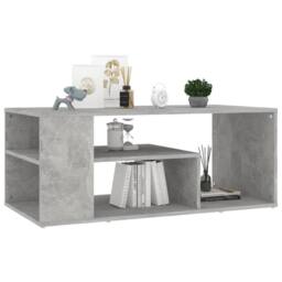 Berkfield Home Coffee Table Concrete Grey 100x50x40 cm Engineered Wood - Size: 100 x 50 x 40 cm - thumbnail 3