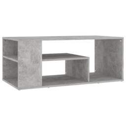 Berkfield Home Coffee Table Concrete Grey 100x50x40 cm Engineered Wood - Size: 100 x 50 x 40 cm - thumbnail 1