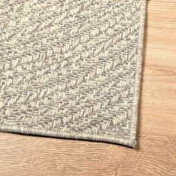 Berkfield Home Rug ZIZUR Cream 200x200 cm Jute Look Indoor & Outdoor - Size: Medium - thumbnail 8