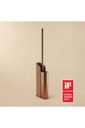 Cosmic Silicone Toilet Brush Floor/Self-Adhesive Copper PVD Flat Collection - thumbnail 2