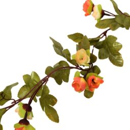 Berkfield Home Christmas Flower Garlands 6 pcs Sunset Red 215 cm - thumbnail 5
