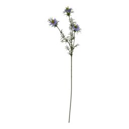 Hill Interiors The Natural Garden Collection Love In A Mist Nigella Artificial Flower in Purple - thumbnail 1