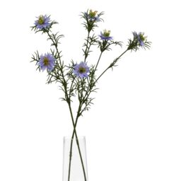 Hill Interiors The Natural Garden Collection Love In A Mist Nigella Artificial Flower in Purple - thumbnail 3