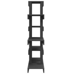Berkfield Home Plant Stand Grey 85x25x109.5 cm Solid Wood Pine - thumbnail 6