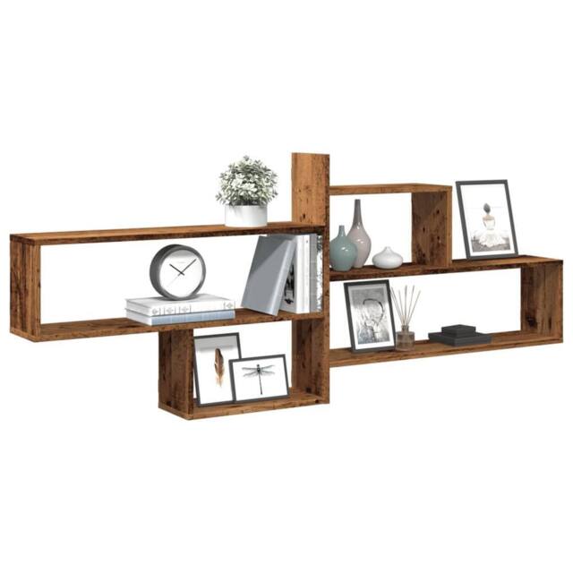 Berkfield Home Wall Shelf Old Wood 167.5x18x68 cm Engineered Wood in Brown - image 1