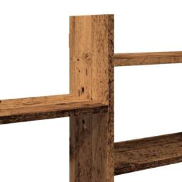 Berkfield Home Wall Shelf Old Wood 167.5x18x68 cm Engineered Wood in Brown - thumbnail 7