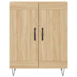 Berkfield Home Sideboard Sonoma Oak 69.5x34x90 cm Engineered Wood in Light Tan - thumbnail 5