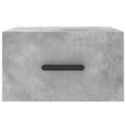 Berkfield Home Wall-mounted Bedside Cabinet Concrete Grey 35x35x20 cm - Size: 35 x 35 x 20 cm - thumbnail 5
