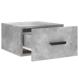 Berkfield Home Wall-mounted Bedside Cabinet Concrete Grey 35x35x20 cm - Size: 35 x 35 x 20 cm - thumbnail 6