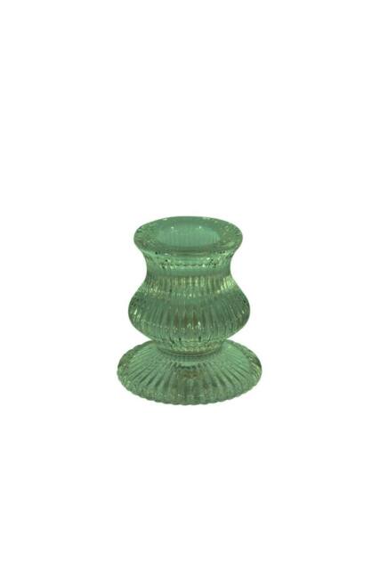KDMD Green Eliza Glass Taper Candle Holder 6cm 5 Pack - image 1